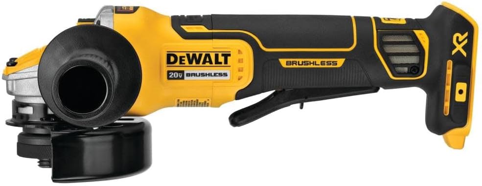 DEWALT 20V MAX* XR 4-1/2 - 5 in. Brushless Cordless Small Angle Grinder with Power Detect Tool Technology (Tool Only)
