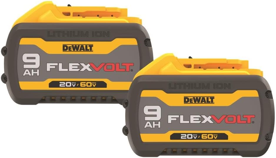 DEWALT Flexvolt 20V/60V Max Batteries, 9.0-Ah, 2-Pack