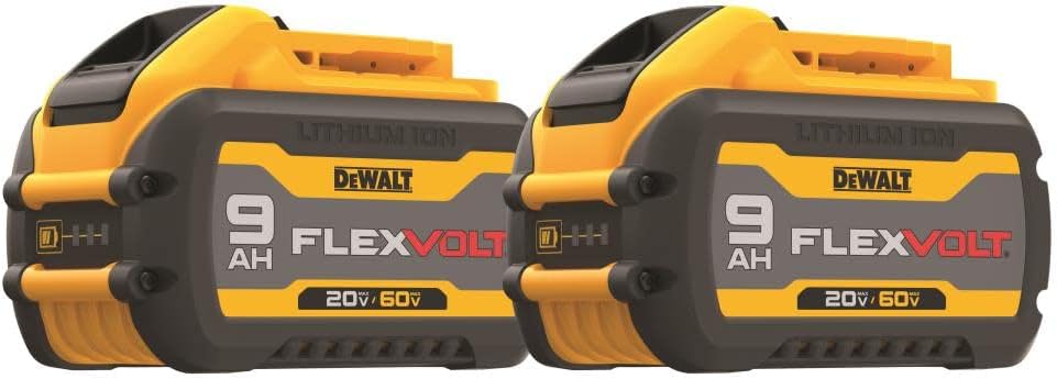 DEWALT Flexvolt 20V/60V Max Batteries, 9.0-Ah, 2-Pack