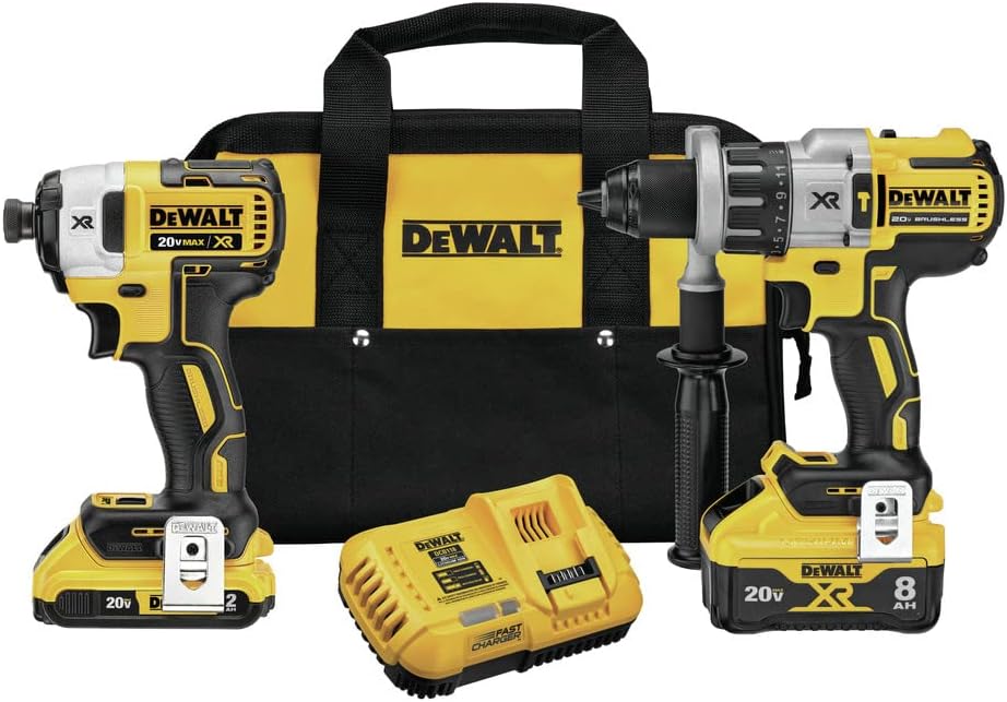 DEWALT 20V MAX* XR Hammer Drill/Driver with Power Detect Tool Technology and Impact Driver Kit
