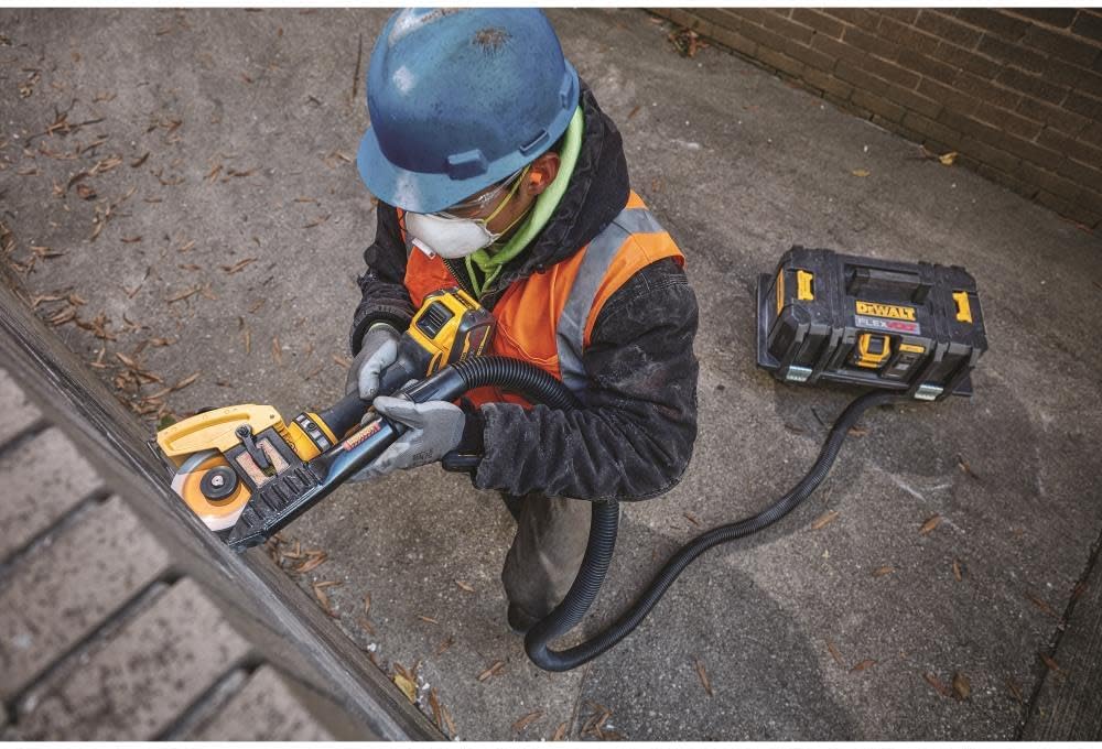 DEWALT FLEXVOLT 60V MAX Cordless Brushless 4.5 in. - 6 in. Small Angle Grinder and (2) FLEXVOLT 9.0Ah Batteries