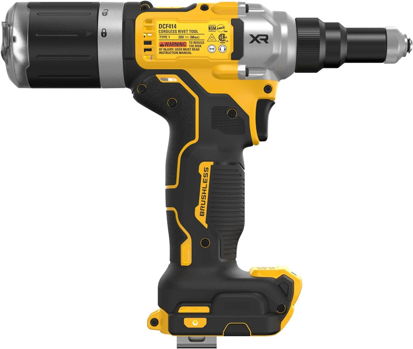 DEWALT 20V MAX* XR Brushless Cordless 1/4" Rivet Tool (Tool Only)