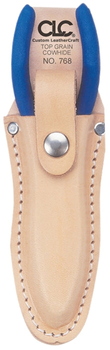 CUSTOM LEATHERCRAFT CLC Tool Works Series 768 Plier Holder, 1-Pocket, Leather, Tan, 2-3/4 in W, 6-3/4 in H, 1-1/4 in D