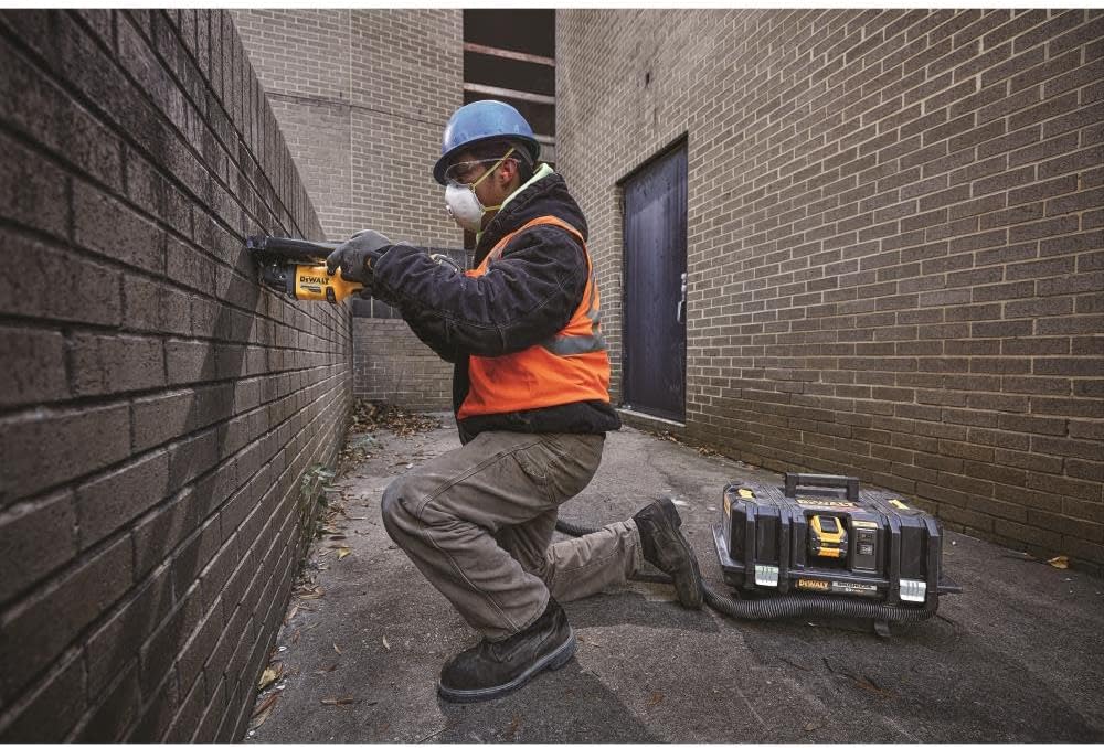 DEWALT FLEXVOLT 60V MAX Cordless Brushless 4.5 in. - 6 in. Small Angle Grinder and (2) FLEXVOLT 9.0Ah Batteries