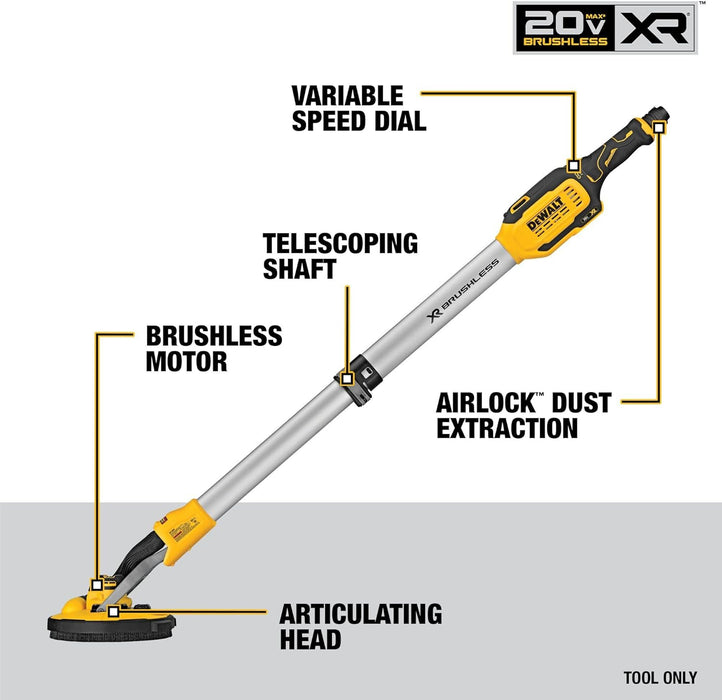 DEWALT 20V MAX* Cordless Drywall Sander (Tool Only)