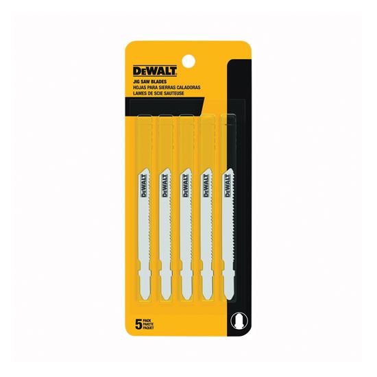 DEWALT Jigsaw Blades, Thin Metal Cutting, T-Shank, 3-Inch, 24-Tpi, 5-Pack (Dw37765).