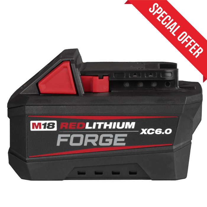 Milwaukee M18 18V Lithium-Ion REDLITHIUM FORGE 6.0 Ah Battery Pack