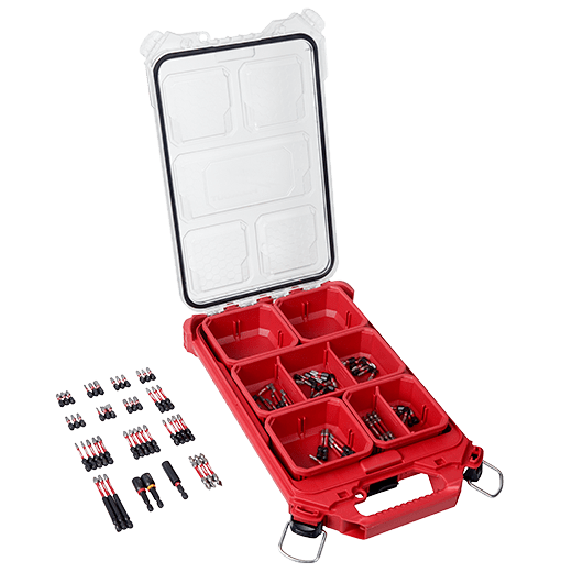 Milwaukee SHOCKWAVE Impact Duty Alloy Steel Screw Driver Bit Set with PACKOUT Case (100-Piece)