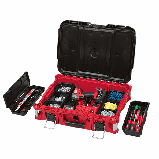 Milwaukee PACKOUT 22 in. Medium Red Tool Box with 75 lbs. Weight Capacity