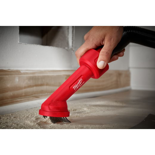 Milwaukee AIR-TIP 1-1/4 in. - 2-1/2 in. Cross Brush Tool Wet/Dry Shop Vacuum Attachment (1-Piece)