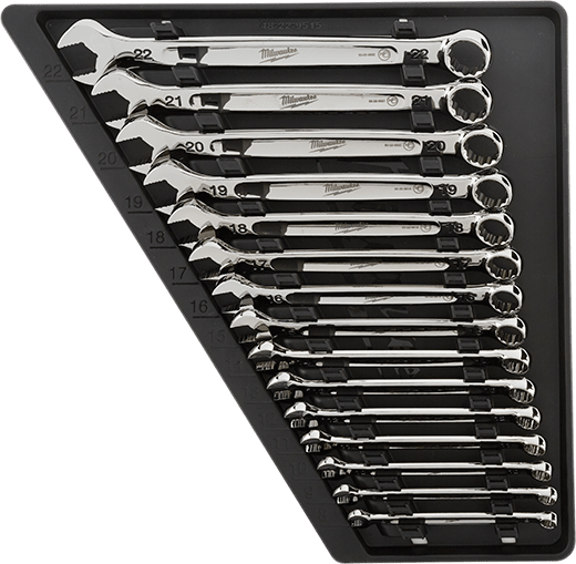 Milwaukee Combination Metric Wrench Mechanics Tool Set (15-Piece)