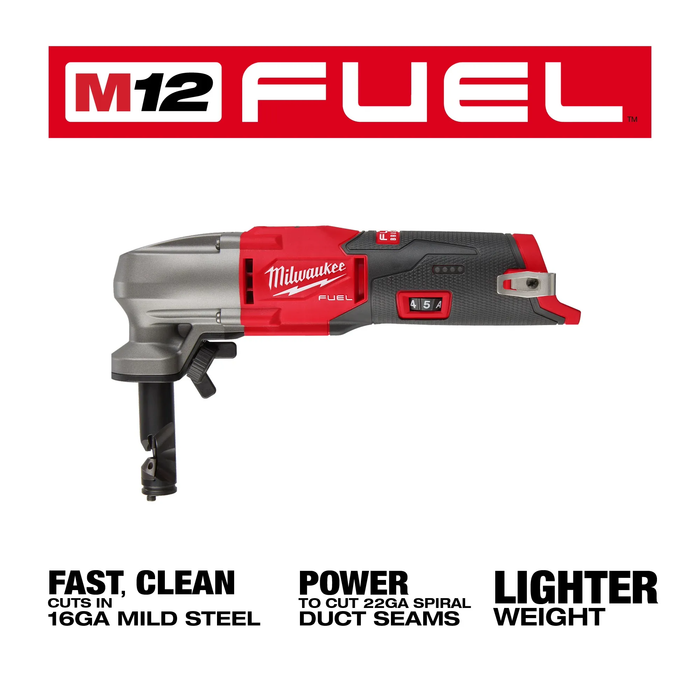 Milwaukee M12 FUEL 12-Volt Lithium-Ion Brushless Cordless 16-Gauge Variable Speed Nibbler (Tool-Only)