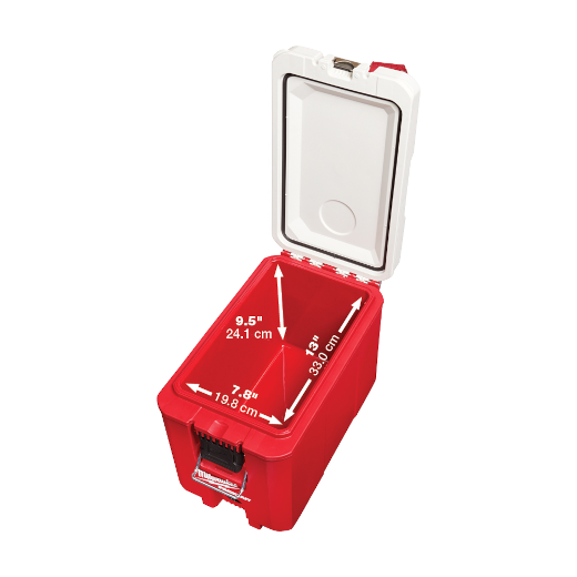 Milwaukee PACKOUT 10 in. Red 16 qt. Compact Cooler