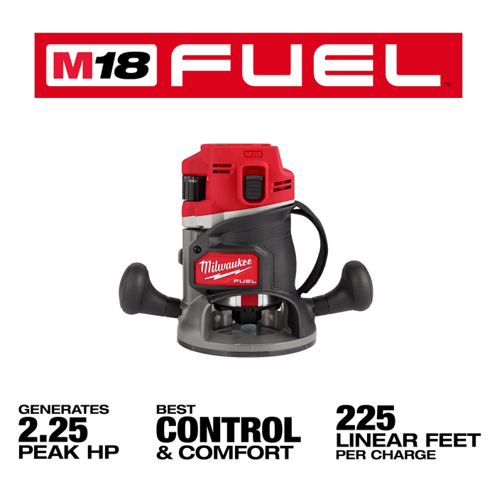 Milwaukee M18 FUEL 18V Lithium-Ion Cordless Brushless 1/2 in. Router (Tool-Only)