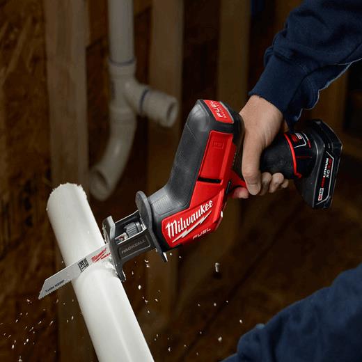 Milwaukee M12 FUEL 12V Lithium-Ion Brushless Cordless HACKZALL Reciprocating Saw Kit w/ One 4.0Ah Batteries Charger & Tool Bag