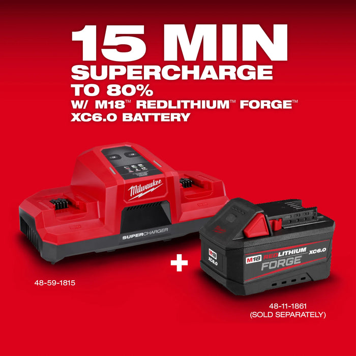 Milwaukee M18 18V Dual Bay Simultaneous Super Charger