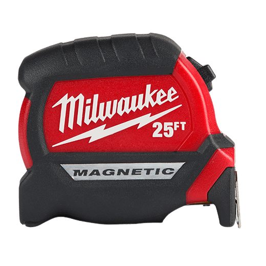 Milwaukee 25 ft. x 1-1/16 in. Compact Magnetic Tape Measure with 15 ft. Reach