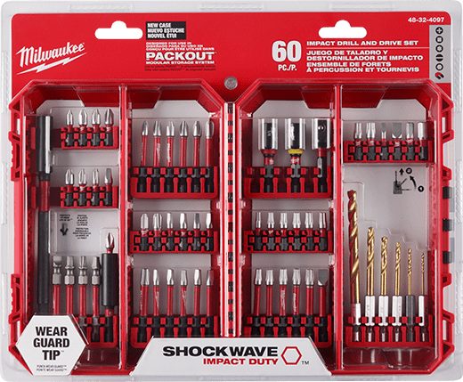 Milwaukee SHOCKWAVE Impact Duty Alloy Steel Screw Driver Bit Set (60-Piece)