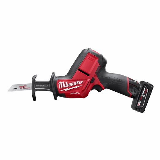 Milwaukee M12 FUEL 12V Lithium-Ion Brushless Cordless HACKZALL Reciprocating Saw Kit w/ One 4.0Ah Batteries Charger & Tool Bag